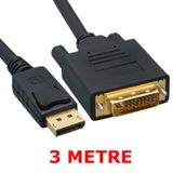 Displayport to Dvi Çevirici Kablo - Dp to Dvi 3m