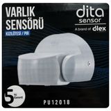 Dita Pu12018 Kızılötesi / Pır Duvar Tipi 120° Varlık Sensörü