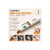 Ditmo 3 Bölmeli Tablet Düzenleyici - MiniPop Kapaklı İlaç Kutusu