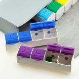Ditmo 4 bölmeli ılaç kutusu magnet özellikli - RENK - Lacivert