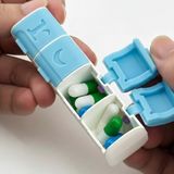Ditmo 4 bölmeli ılaç kutusu magnet özellikli - RENK - Mavi