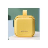 Ditmo İlaç Kutusu 4 Bölmeli Taşınabilir Sarı Hap Organizer Seyahat Tipi Vitamin Kabı
