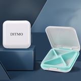 Ditmo Signature Multi-Organizer - Lüks Seyahat Tipi Bölmeli Takı, Ilaç ve Aksesuar Saklama Kutusu - RENK - Beyaz
