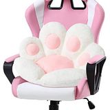Ditucu Kedi Pati Minderi Kawaii Sandalye Minderleri 69,8 x 59,9 cm Sevimli Eşyalar Koltuk Pedi Rahat Tembel Kanepe Ofis Zemin Yastığı Oyun Sandalyeleri için Oda Dekoru Beyaz