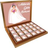 Diva Çikolata Isimli Gelin Bohçası Çikolatası (72 'li Madlen Çikolata) Altın Kutu