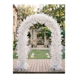 DİVA FLOWER EVENT Diva Flower Yapay Beyaz Benjamin & SOĞUT Yapraklı Tag Çiçeği – Gelin Giriş Yolu Süsü (1 Metre)-TAG ÇİÇEĞİ