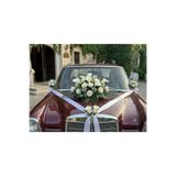 DİVA FLOWER EVENT Lüx Yapay Gelin Arabası Çiçeği Seti – 70-75 CM Vantuzlu Kaput Süsü & Çok Amaçlı Yan Bağlama Çiçekleri-GELİN ARABA SÜSÜ