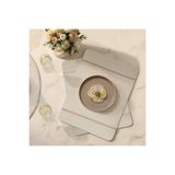 Diva Home Çoban Dikişli Deri Amerikan Servis Altlığı 2 Farklı REnk 32 x 47 4lü Set