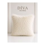 Diva Home Premium İthal Tek Taraflı Peluş Kırlent Kılıfı 45x45 cm – Tüy Dökülmez, Ultra Yumuşak Dekoratif Yastık Kılıfı