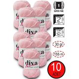 Diva İplik Diva Etamin 10 Toz pembe ( 10 lu Paket )