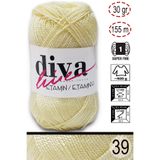 Diva İplik Diva Etamin Iş Orlonu 39 Platin Sarı