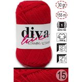 Diva İplik Diva Line Diva Etamin Iş Orlonu 15 Kırmızı