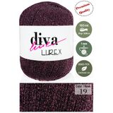 Diva İplik Diva Lurex 19 Patlıcan