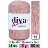 Diva İplik Diva Makrome Ipi 72 Toz Pembe
