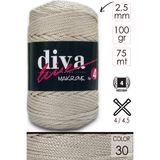 Diva İplik Diva Makrome Ipi Kalın (NO:4) 30 Açık Bej.