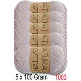Diva İplik Diva Natural Cotton 1003 Soft Pudra (5 li Paket)