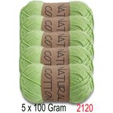 Diva İplik Diva Natural Cotton 2120 Fıstık Yeşili (5 li Paket)