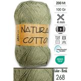 Diva İplik Diva Natural Cotton 268 Zehir Yeşili