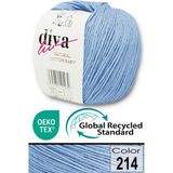 Diva İplik Premium Amigurumi Ipi Punch (Panç) Bebe Soft Cotton 50 gr Örgü Pamuk Ip - Bebe Mavi