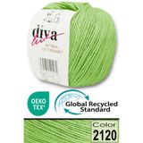 Diva İplik Premium Amigurumi Ipi Punch (PANÇ) Bebe Soft Cotton 50 gr Örgü Pamuk Ip - Fıstık Yeşili