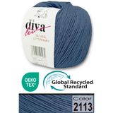 Diva İplik Premium Amigurumi Ipi Punch (Panç) Bebe Soft Cotton 50 gr Örgü Pamuk Ip - Indigo