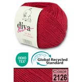 Diva İplik Premium Amigurumi Ipi Punch (PANÇ) Bebe Soft Cotton 50 gr Örgü Pamuk Ip - Kırmızı