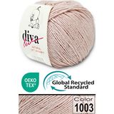 Diva İplik Premium Amigurumi Ipi Punch (Panç) Bebe Soft Cotton 50 gr Örgü Pamuk Ip - Pudra