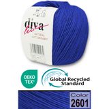 Diva İplik Premium Amigurumi Ipi Punch (Panç) Bebe Soft Cotton 50 gr Örgü Pamuk Ip - Saks Mavi