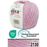 Diva İplik Premium Amigurumi Ipi Punch (Panç) Bebe Soft Cotton 50 gr Örgü Pamuk Ip - Toz Pembe