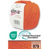 Diva İplik Premium Amigurumi Ipi Punch (Panç) Bebe Soft Cotton 50 gr Örgü Pamuk Ip - Turuncu