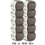 Diva İplik Premium Amigurumi Ipi Punch (PANÇ) Bebe Soft Cotton 500 gr (10 lu paket)- 257