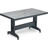 Diva Plastik Bahçe Masası Mermer Desen Yeşil 80 x 140 - Teak