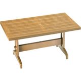 Diva Plastik Bahçe Masası Teak - Ahşap Desenli 80X 140