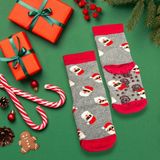 Diva Viva - Yeni Yıl Çocuk Çorap Koleksiyonu – Kaydırmazlı | Hediye Paketli - 1 - 2 Yaş - Noel Baba