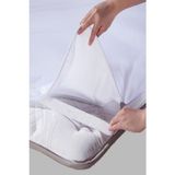 Divanev Bebe Çocuk 70 x 120 cm Mikro Kumaş Köşe Lastikli Alez Sıvı Geçirmez Mikro Alez - Beyaz