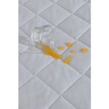 Divanev Kapitoneli Sıvı Geçirmez Alez 200X200 cm Tek Kişilik Köşe Lastikli - 200 x 200 cm - Beyaz