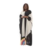Divatti-etnik desenli bayan kaftan standart büyük beden kimono elbise kadın rahat maksi tunik plaj elbisesi çok renkli uzun abaya (etnic siyah)