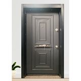 Divedoors Şık Mdf - Antrasit Gri Çelik Kapı (sol) Antrasit -Gri