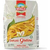 Divella Glutensiz Penne Rigate Makarna 400 gr | Mısır ve Pirinç Unlu Italyan Pasta | Gluten Free Kalem Makarna - 0,01 gr