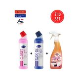 Diversey Clonet 3x750 ml Temizlik Paketi Mutfak + Banyo + Tuvalet Temizleyici