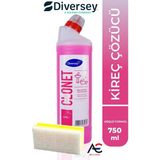 Diversey Clonet Banyo Temizleyici ve Kireç Çözücü 750 ml 1 Adet + Hassas Temizlik Süngeri 1 Adet 160GR - Sarı