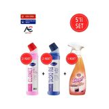 Diversey Clonet Temizlik Paketi Mutfak 750 ml + 2x750 ml Banyo + 2x750 ml Tuvalet Temizleyici