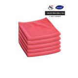 Diversey Solare Microjet Mikrofiber Temizlik Bezi 40x40cm 5 Adet Kırmızı Bez