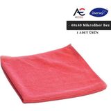 Diversey Solare Microjet Mikrofiber Temizlik Bezi Kırmızı 40cmx40cm 1 Adet