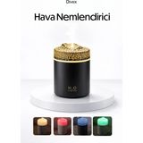 Divex 300 ml Ultrasonik Hava Nemlendirici & Aroma Difüzör - Siyah