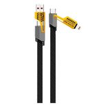 Divex 4 in 1 Çoklu USB Şarj Kablosu: 100 CM, Type C to Lightning Örgü Şarj Kablosu USB A/USB C 65W Tip C/27W PD Her Cihaz ile Uyumlu Metal Başlıklı