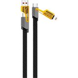 Divex 4 In 1 Çoklu USB Şarj Kablosu: 100 Cm, Type C To Lightning Örgü Şarj Kablosu USB A/usb C - Çok Renkli
