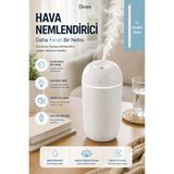 Divex Aromaterapi Hava Nemlendirici Difüzör 420 Ml, LED Gece Işıklı ve Sessiz Buhar Makinesi - Beyaz