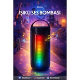 Divex Işıklı Ses Bombası - Bluetooth 5.0 Kablosuz Hoparlör Tws Destekli ve Radyolu Rgb Gece Lambası