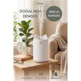 Divex Işıklı Ultrasonik Hava Nemlendirici Buhar Makinesi 2 LİTRE